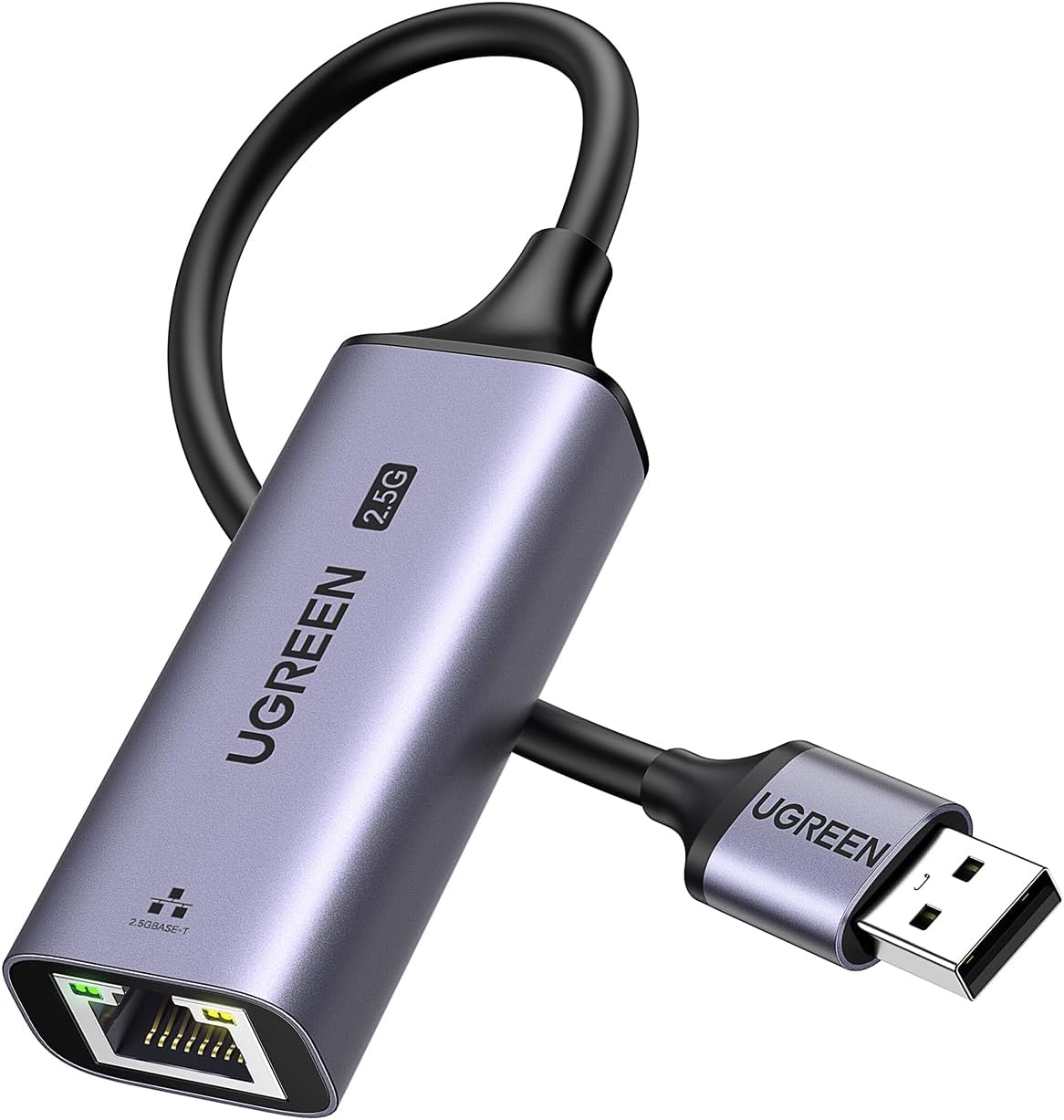 UGREEN USB 3.0 to 2.5Gbps Ethernet Adapter Aluminum, Portable Type A Rj45 Converter Wired Internet LAN Connector Compatible with PC, Laptop, Desktop, Switch, Router